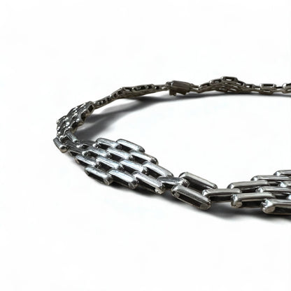 Vintage Mexican Jewelry Modernist Mexican Jewelry Silver Necklace Choker Modernism