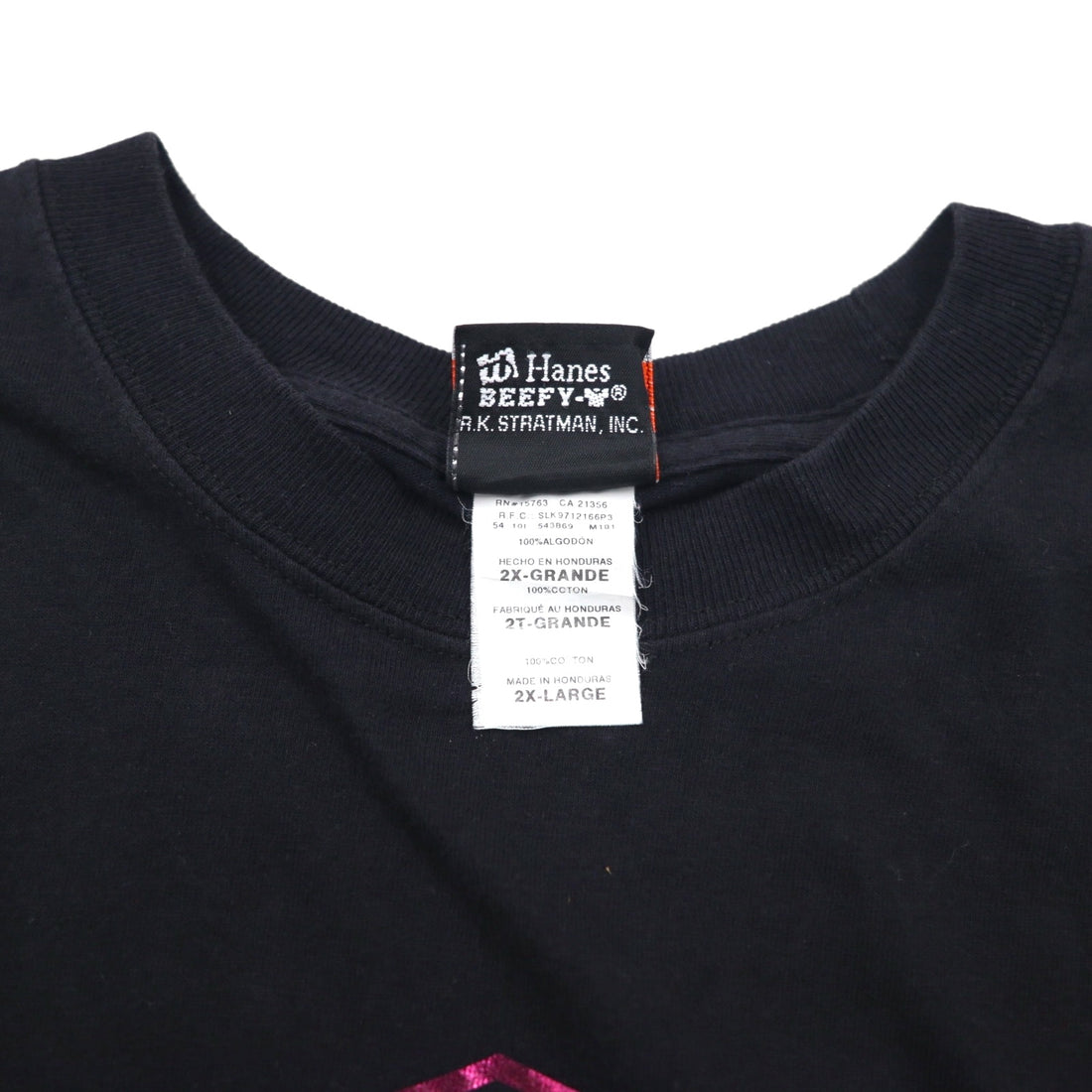 HARLEY DAVIDSON 両面プリント Hanes BEEFY Tシャツ 2XL ブラック コットン