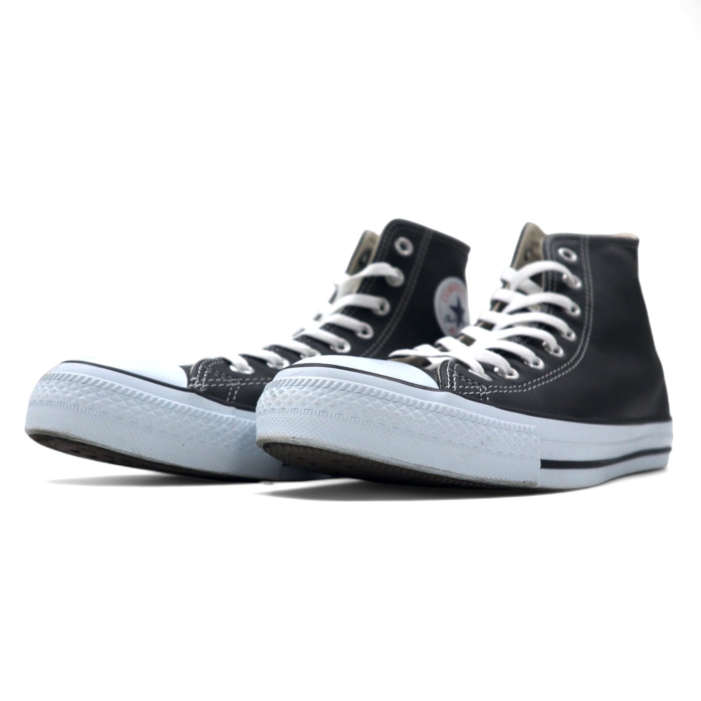 CONVERSE レザー オールスター ハイ スニーカー 27cm ブラック 1B908