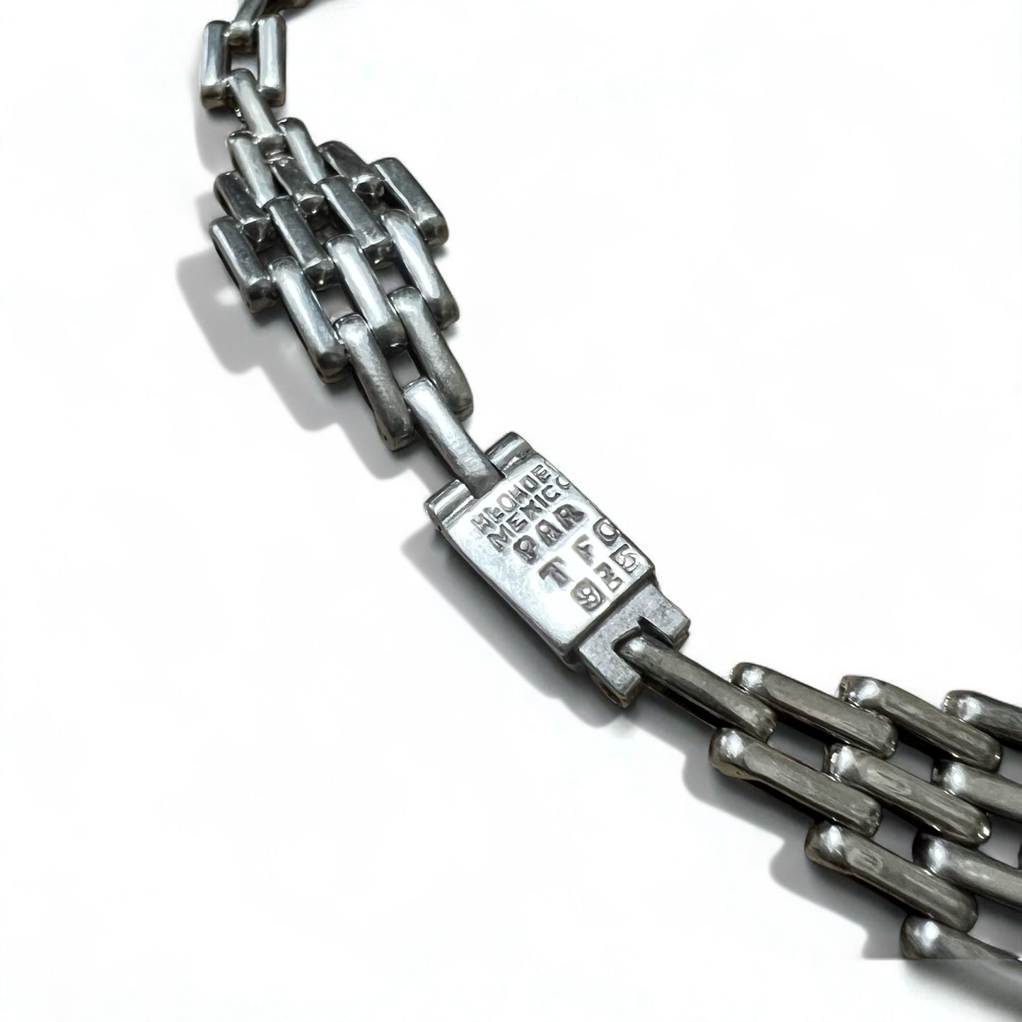 Vintage Mexican Jewelry Modernist Mexican Jewelry Silver Necklace Choker Modernism