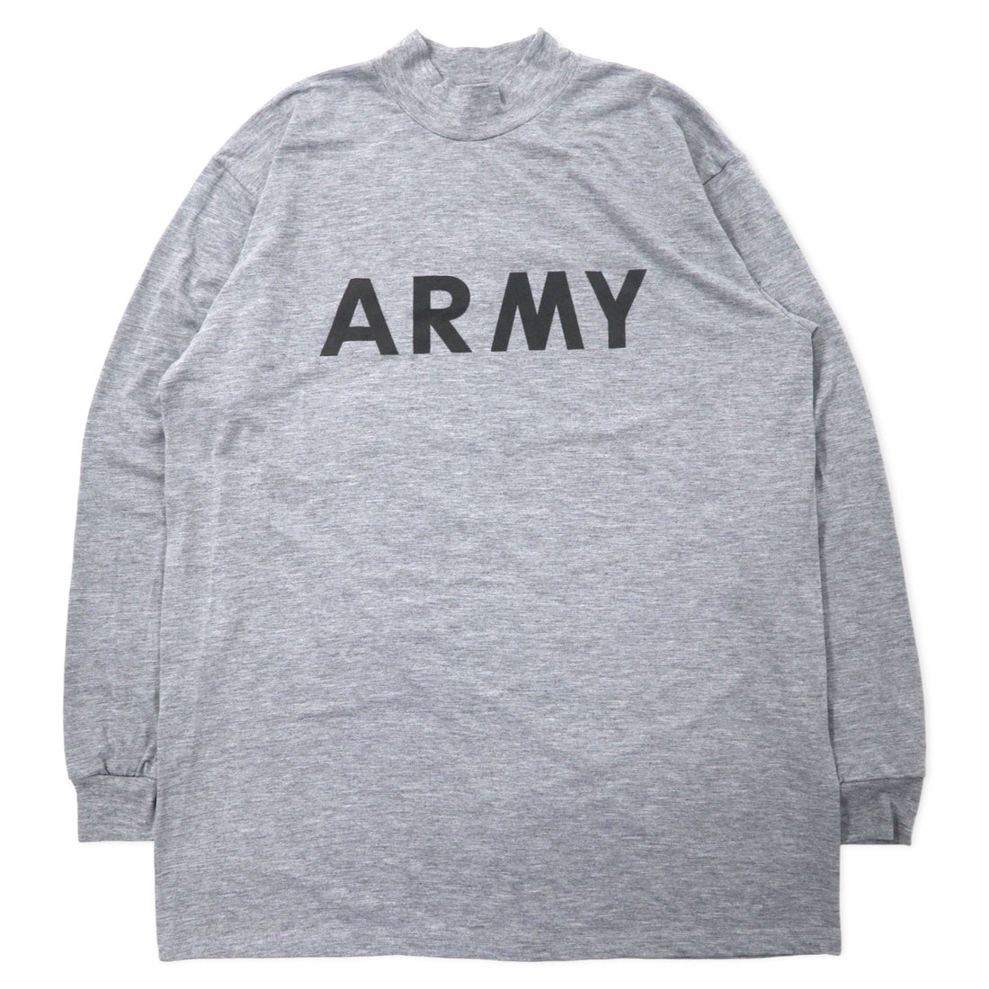 日本然リトテ-古着オンライン-US ARMY 米軍 IPFU トレーニング Tシャツ ロンT L グレー ポリエステル ミリタリー 8415-01-465-7364 90年代-US ARMY US Army IPFU Training T-Shirt Long T L Gray Polyester Military 8415-01-465-7364 90's