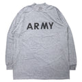 日本然リトテ-古着オンライン-US ARMY 米軍 IPFU トレーニング Tシャツ ロンT L グレー ポリエステル ミリタリー 8415-01-465-7364 90年代-US ARMY US Army IPFU Training T-Shirt Long T L Gray Polyester Military 8415-01-465-7364 90's