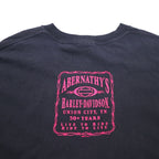 HARLEY DAVIDSON 両面プリント Hanes BEEFY Tシャツ 2XL ブラック コットン