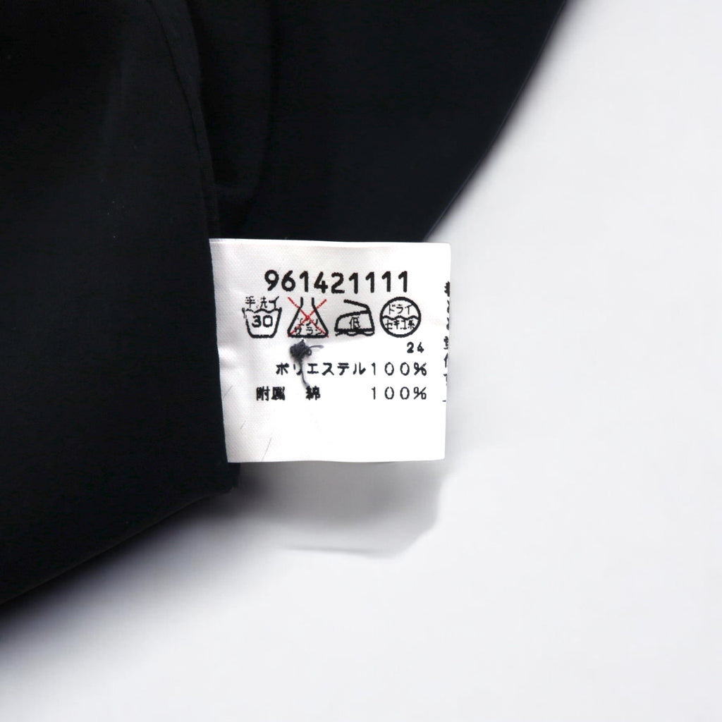 Vintage 90s Japan Made Retro Shirt punto 90s Different material switching design Poly shirt L Black Made in Japan