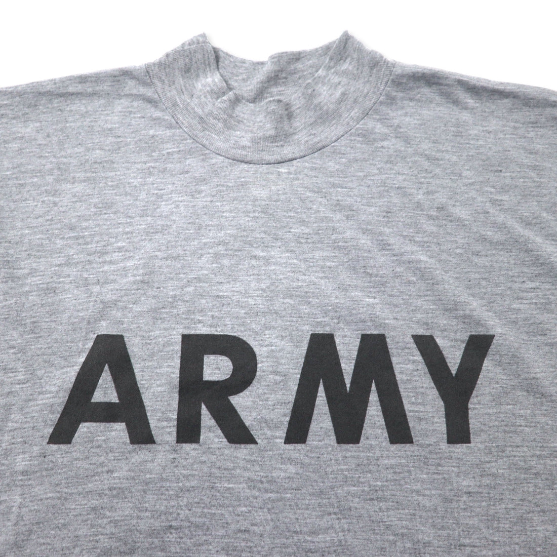 US ARMY 米軍 IPFU トレーニング Tシャツ ロンT L グレー ポリエステル ミリタリー 8415-01-465-7364 90年代