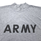 US ARMY 米軍 IPFU トレーニング Tシャツ ロンT L グレー ポリエステル ミリタリー 8415-01-465-7364 90年代