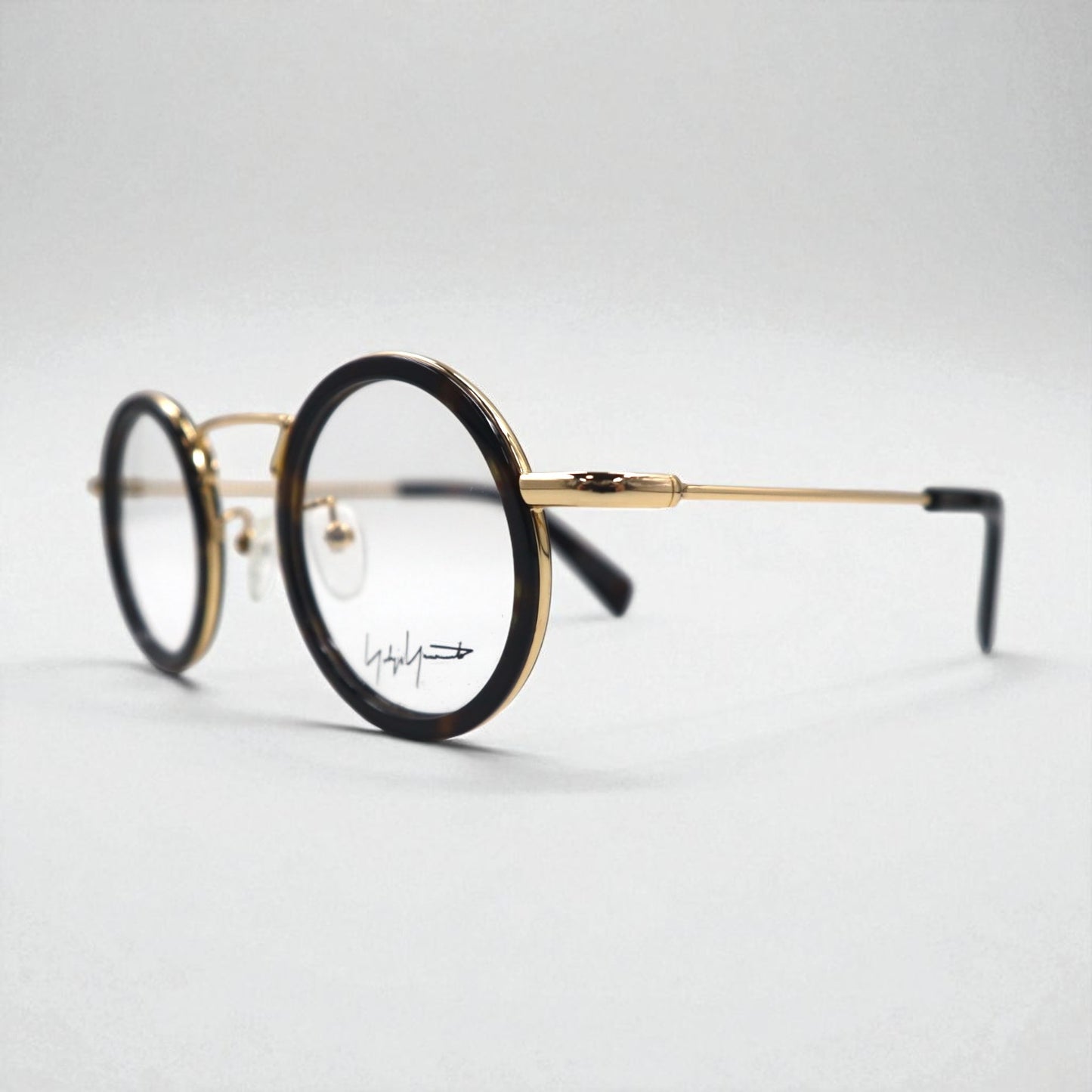 Yohji Yamamoto Round Glasses Sunglasses with Clear Lenses YY1003