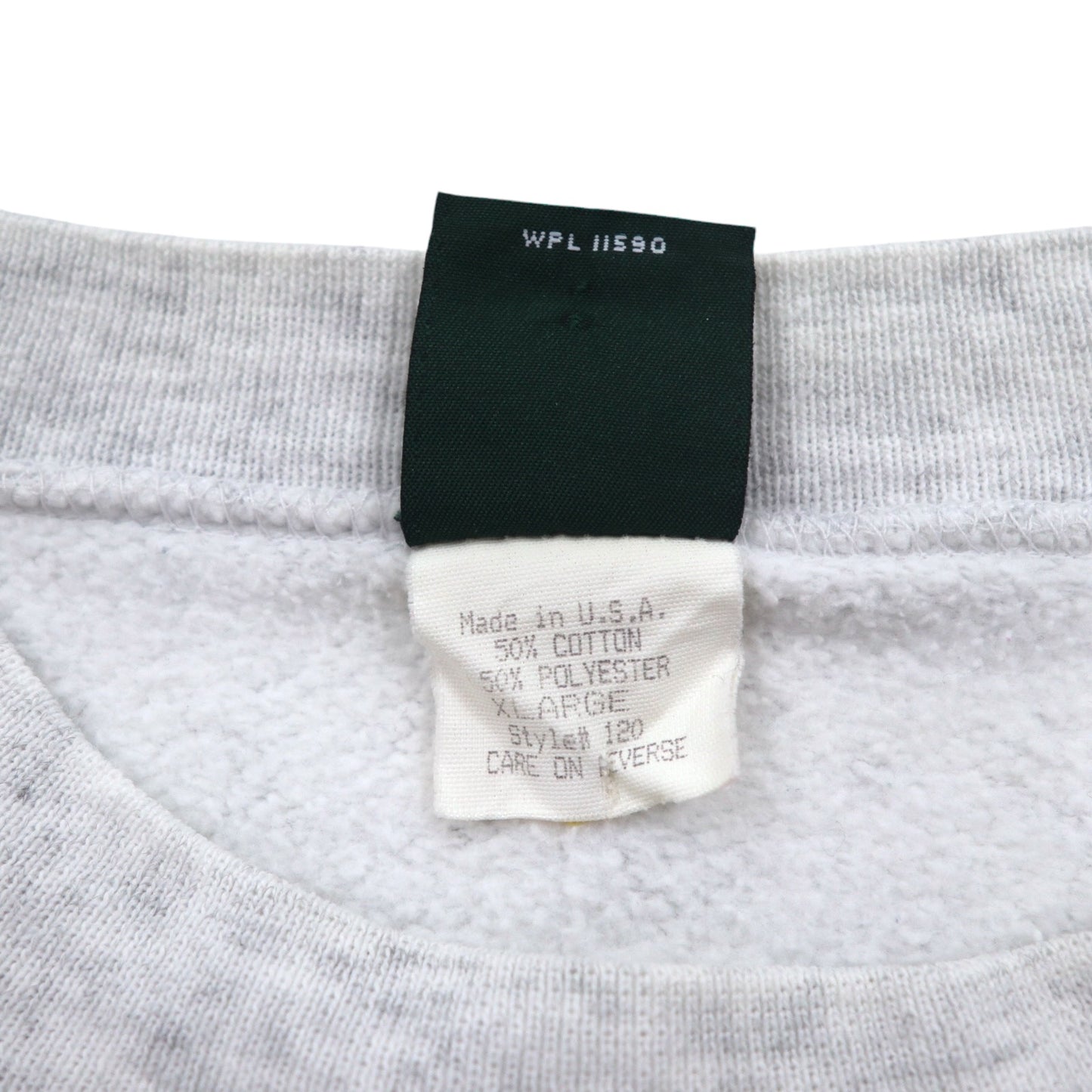 MV SPORT 90s USA made college print sweatshirt XL grey TEXAS A&amp;M UNIVERSITY arch logo two-layer print