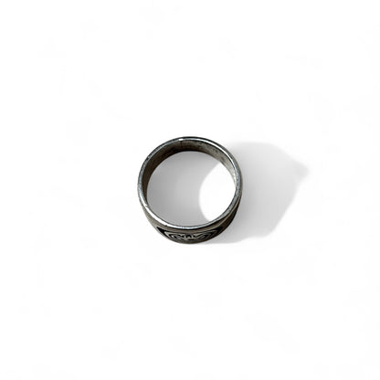 Vintage Hopi Sterling Sliver Ring インディアンジュエリー ホピ族 ココペリ オーバーレイ リング 指輪 20号 STERLING シルバー