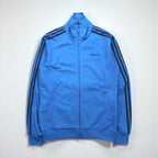adidas originals 00年代 ファイヤーバード トラックジャケット ジャージ L ブルー スリーストライプ 3本線 スタンドカラー