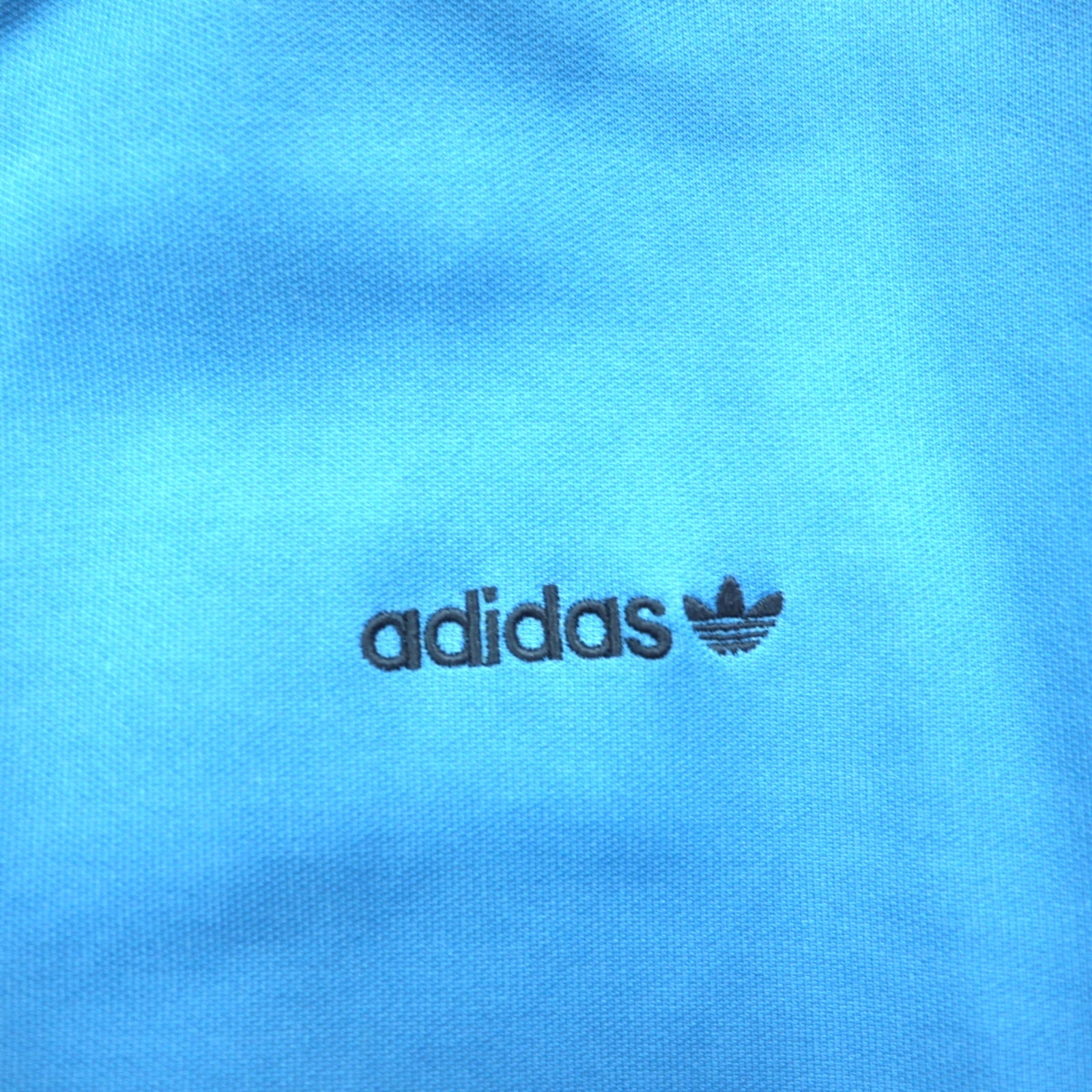 adidas originals 00年代 ファイヤーバード トラックジャケット ジャージ L ブルー スリーストライプ 3本線 スタンドカラー