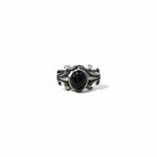 Vintage Black Onyx Silver Ring ブラックオニキス トライバル リング 指輪 21号 925