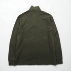 POLO RALPH LAUREN ESTATE RIB Half-Zip Sweatshirt, Size M, Khaki, Small Pony Embroidery, Unused