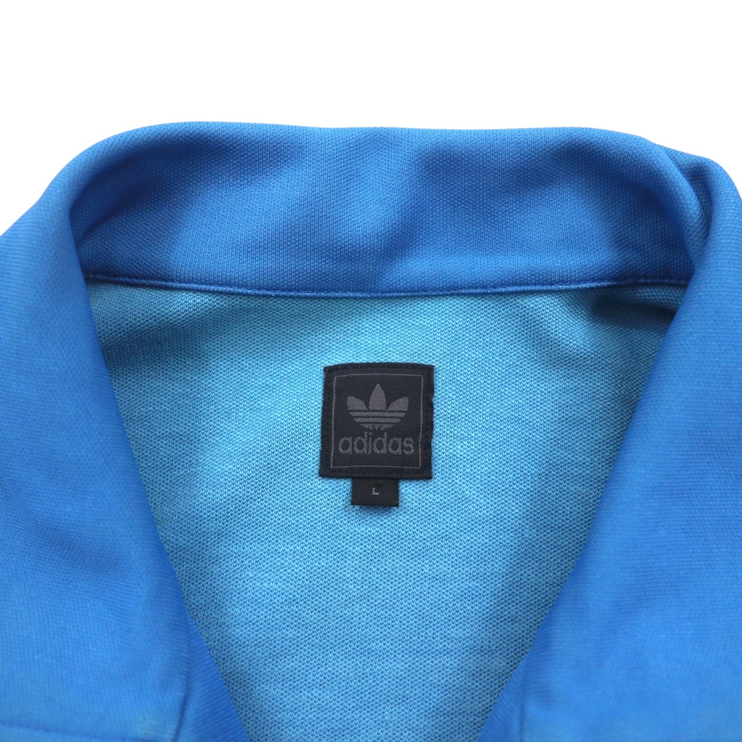 adidas originals 00年代 ファイヤーバード トラックジャケット ジャージ L ブルー スリーストライプ 3本線 スタンドカラー