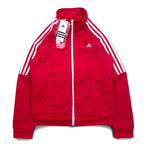 adidas スタンドカラー トラックジャケット ジャージ L ピンク ハイネック 3ストライプ M67314 未使用品