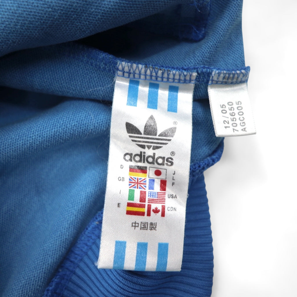 adidas originals 00年代 ファイヤーバード トラックジャケット ジャージ L ブルー スリーストライプ 3本線 スタンドカラー