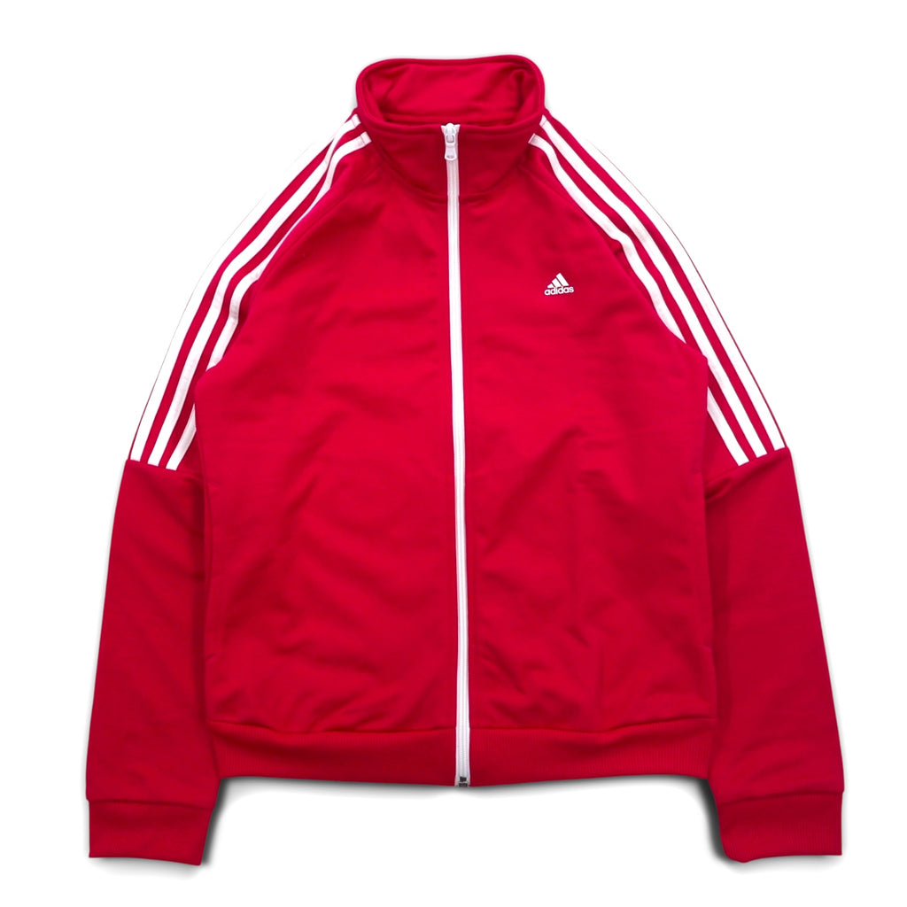adidas スタンドカラー トラックジャケット ジャージ L ピンク ハイネック 3ストライプ M67314 未使用品