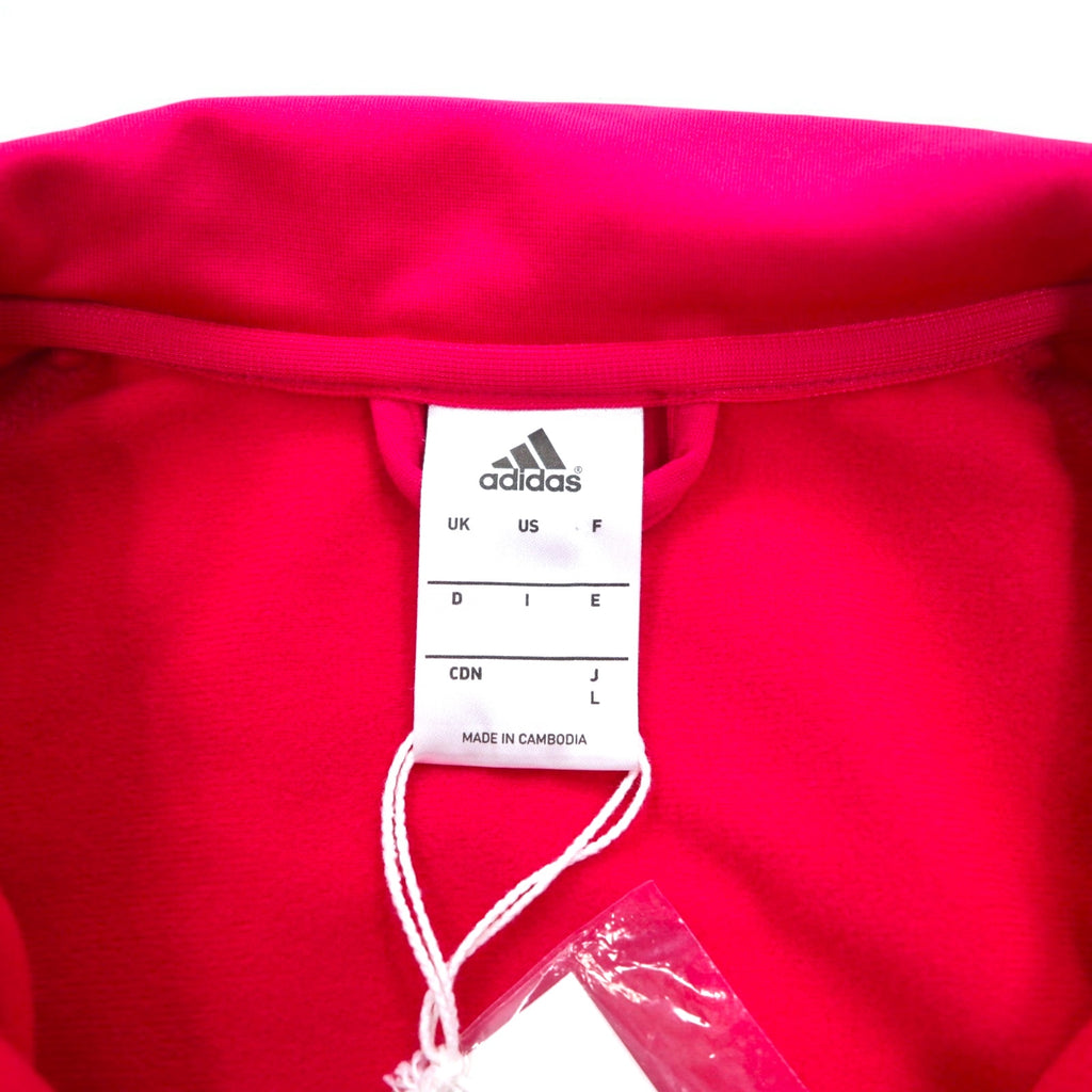 adidas スタンドカラー トラックジャケット ジャージ L ピンク ハイネック 3ストライプ M67314 未使用品