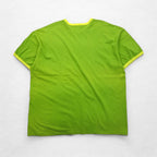 NIKE 00年代 リンガーTシャツ 2XL ライム グリーン コットン 無地
