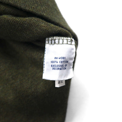 POLO RALPH LAUREN ハーフジップ スウェット ESTATE RIB トレーナー M カーキ スモールポニー 刺繍 未使用品