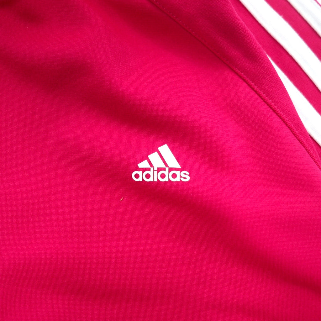 adidas スタンドカラー トラックジャケット ジャージ L ピンク ハイネック 3ストライプ M67314 未使用品