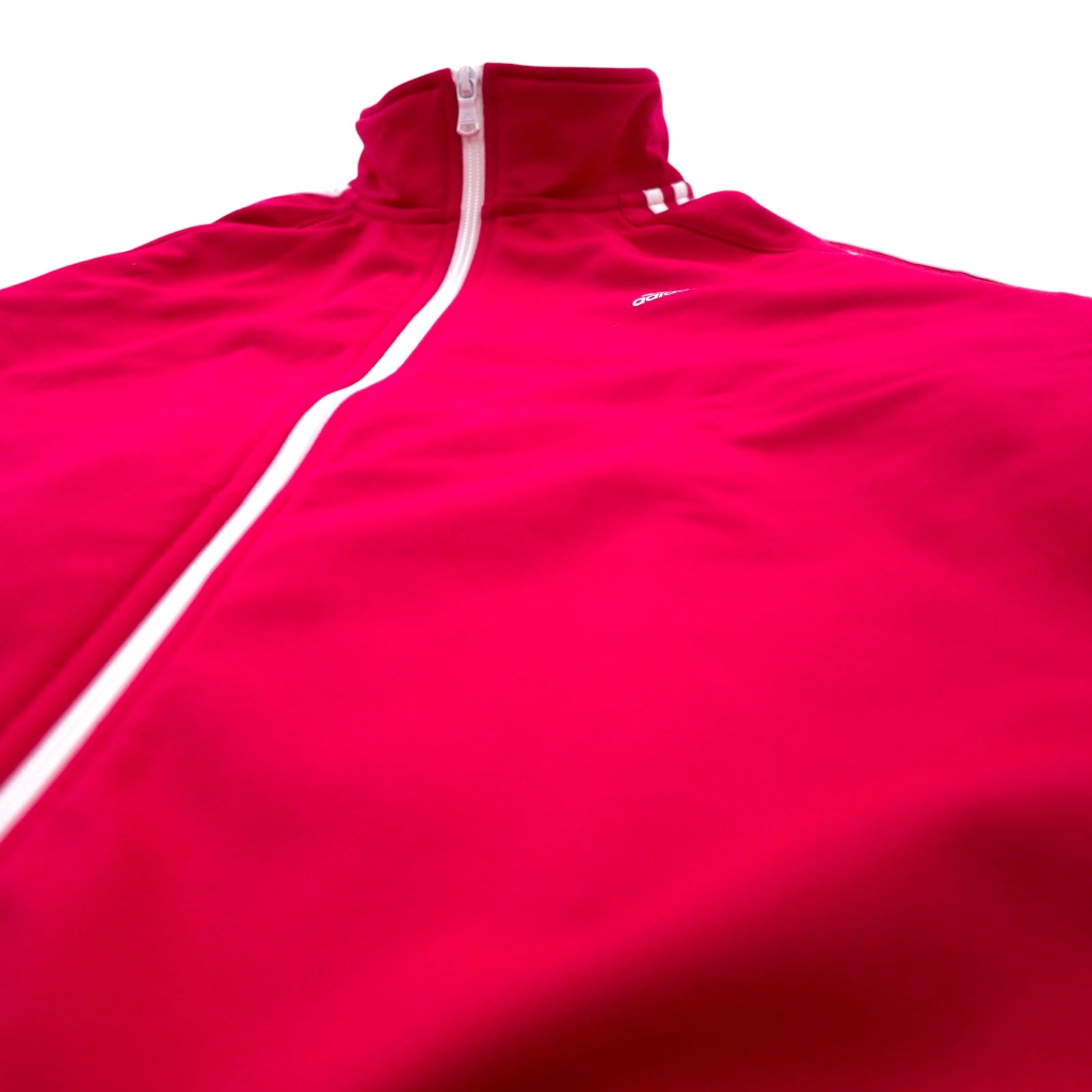 adidas スタンドカラー トラックジャケット ジャージ L ピンク ハイネック 3ストライプ M67314 未使用品