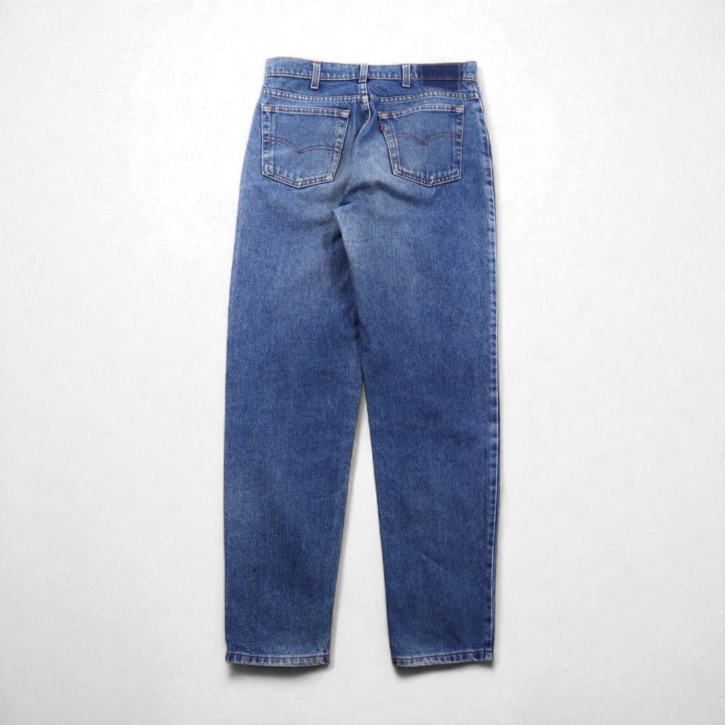 Levi's 90s Made in USA 610 Tapered Denim Jeans, Size M, Indigo Blue, Zipper Fly, 610-0217