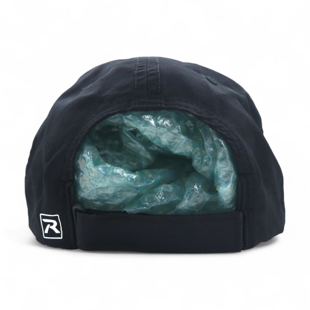 RICHARDSON Drytech 6 Panel Cap FREE Belt Black R-ACTIVE UPF35+ Unused