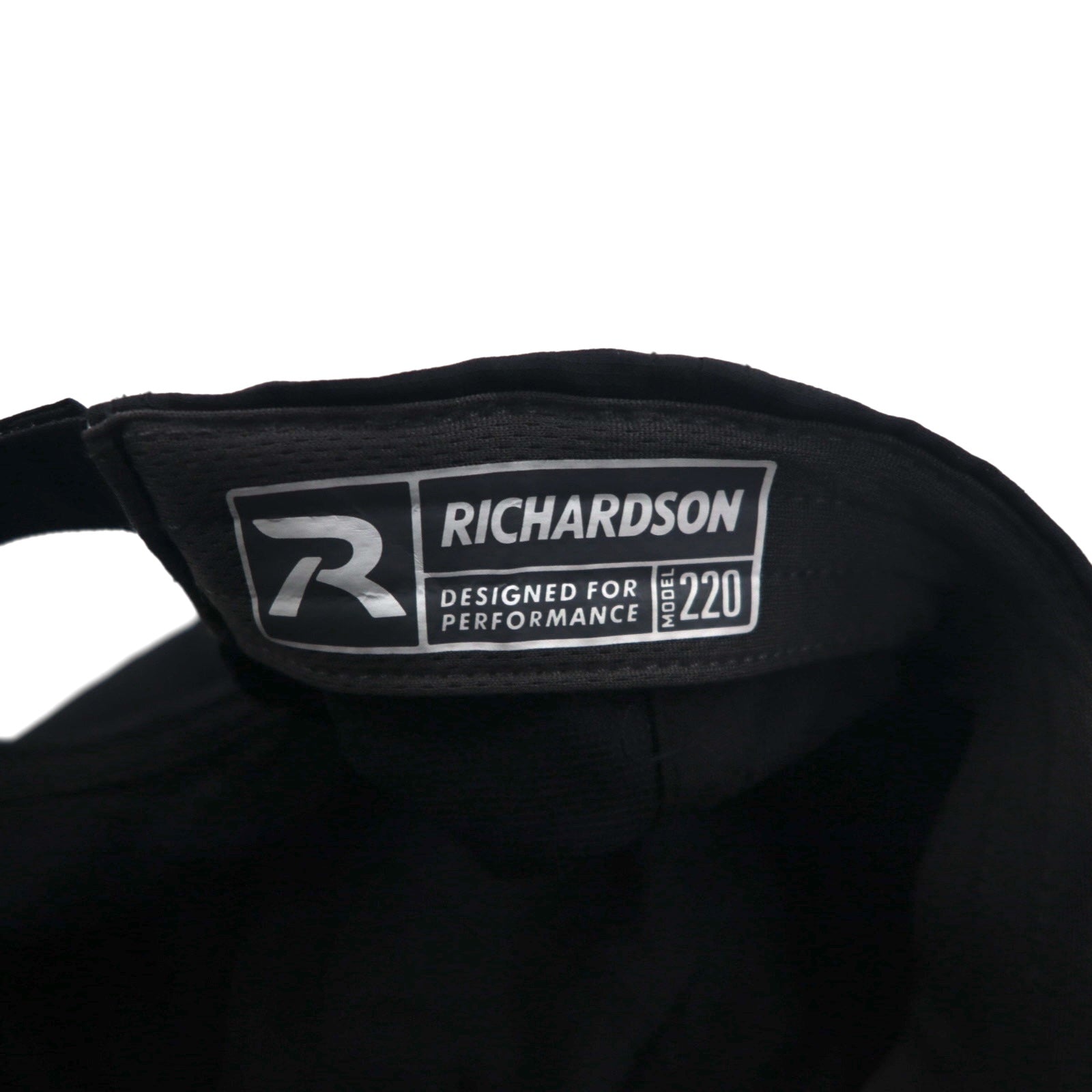 RICHARDSON Drytech 6 Panel Cap FREE Belt Black R-ACTIVE UPF35+ Unused
