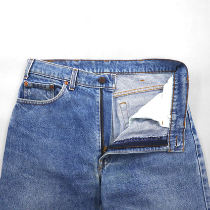 Levi's 90s Made in USA 610 Tapered Denim Jeans, Size M, Indigo Blue, Zipper Fly, 610-0217