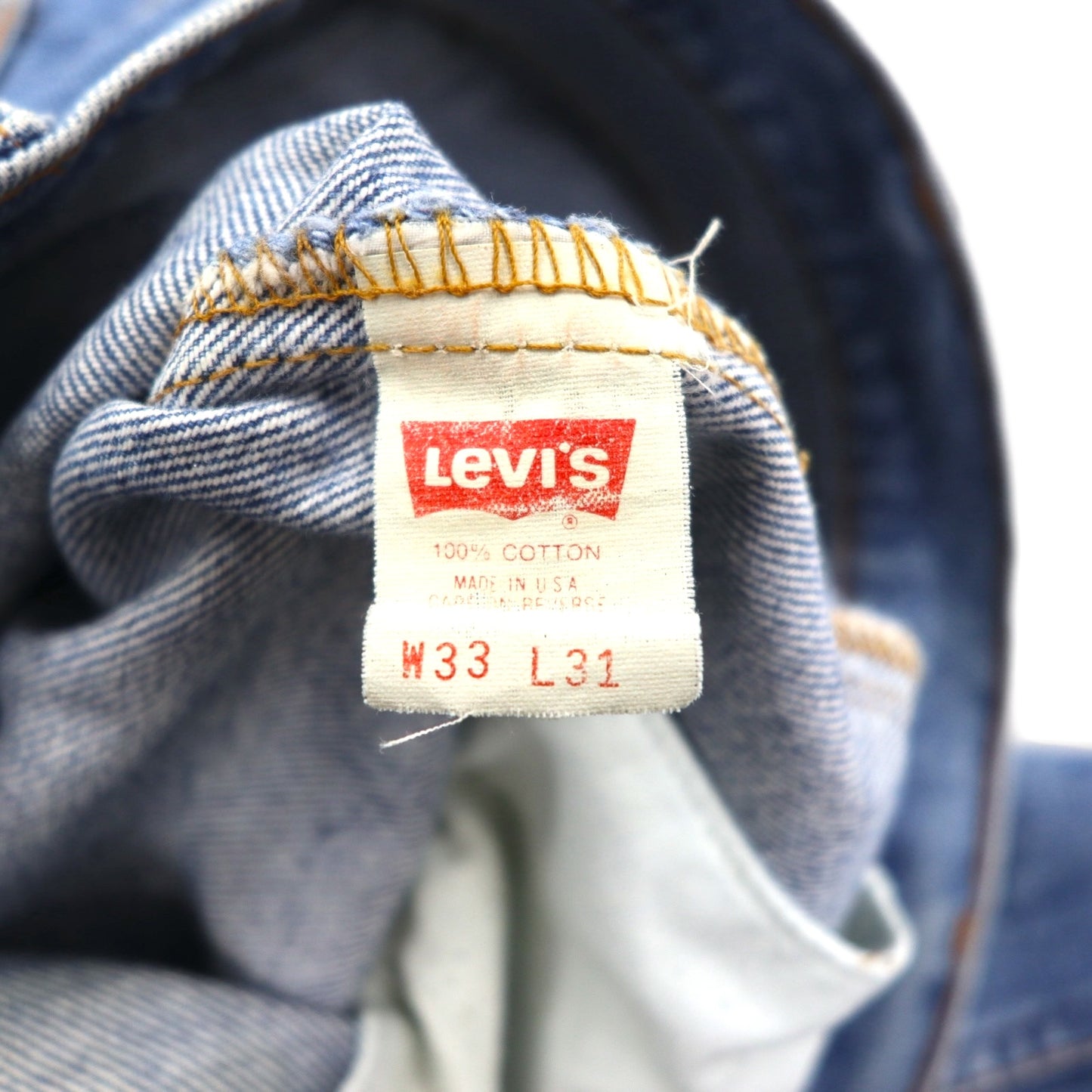 Levi's 90s Made in USA 610 Tapered Denim Jeans, Size M, Indigo Blue, Zipper Fly, 610-0217