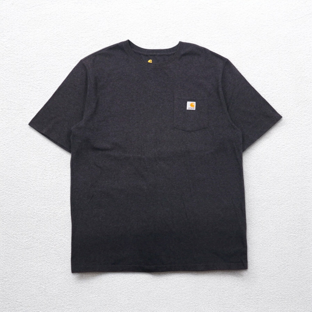 carhartt オリジナルフィット ポケット Tシャツ ポケTee XL グレー コットン ORIGINAL FIT