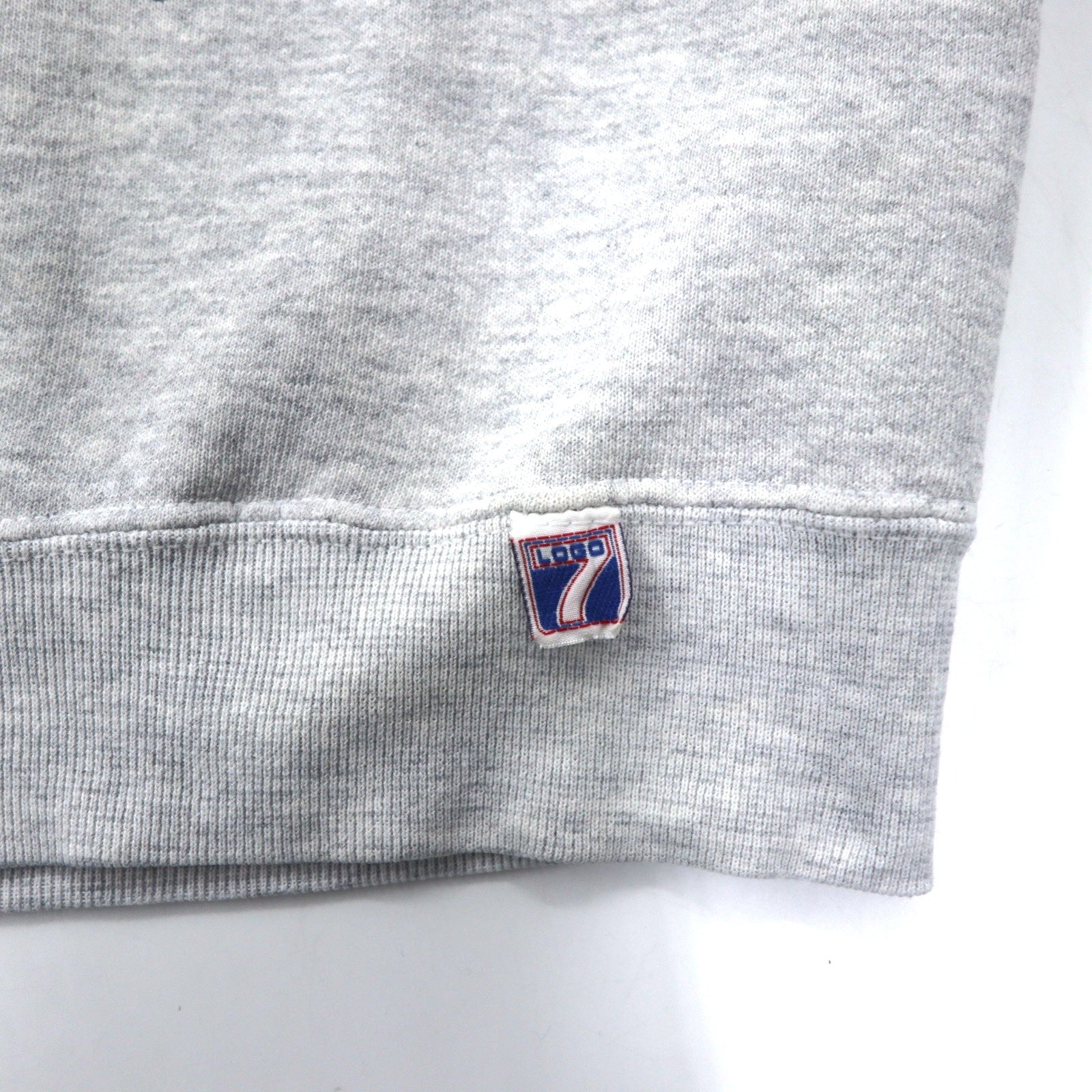 LOGO7 Made in USA 90's Print Sweatshirt L Gray Cotton NHL RED WINGS