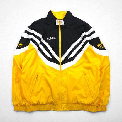 adidas 90s Training Track Jacket, Size XL, Yellow with Trefoil Logo