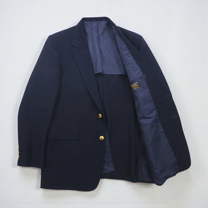 Sears 70年代 PERMA-PREST 紺ブレ 2B テーラードジャケット ブレザー XL ネイビー 金ボタン CLASSIS COLLECTION
