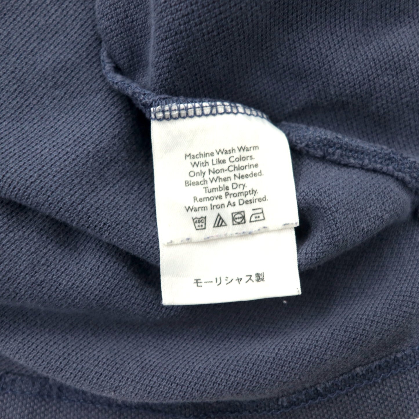 Eddie Bauer ビッグサイズ 長袖ポロシャツ XL ネイビー コットン