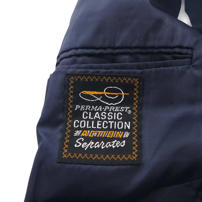 Sears 70年代 PERMA-PREST 紺ブレ 2B テーラードジャケット ブレザー XL ネイビー 金ボタン CLASSIS COLLECTION