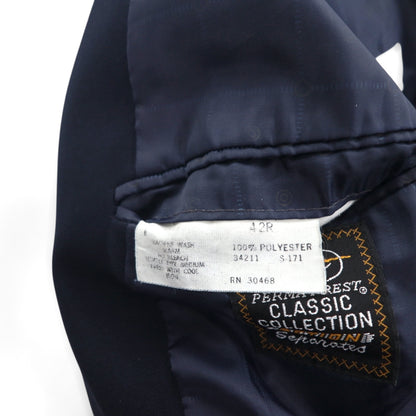 Sears 70年代 PERMA-PREST 紺ブレ 2B テーラードジャケット ブレザー XL ネイビー 金ボタン CLASSIS COLLECTION