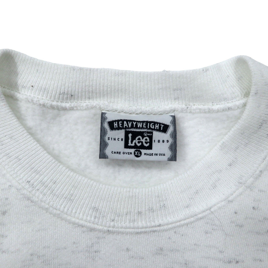 Lee USA Made 90s Printed Sweatshirt XL White Cotton ST. LOUIS Fleece Lined Big Size