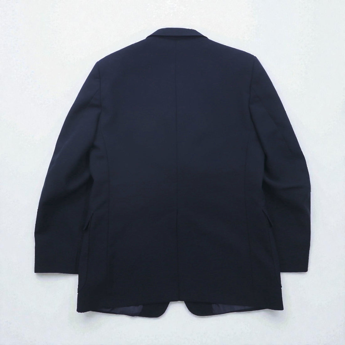 Sears 70s PERMA-PREST Navy 2B Tailored Jacket, Leather, Size XL, Gold Buttons, CLASSIS COLLECTION