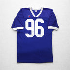 RUSSELL ATHLETIC USA製 90年代 ゲームシャツ 2XL ビッグサイズ ブルー ナイロン ナンバリング