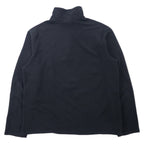 THE NORTH FACE Half Zip Fleece Jacket L Black Polyester One Point Logo Embroidery