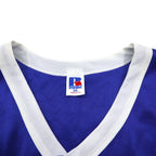 RUSSELL ATHLETIC USA製 90年代 ゲームシャツ 2XL ビッグサイズ ブルー ナイロン ナンバリング