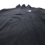 THE NORTH FACE Half Zip Fleece Jacket L Black Polyester One Point Logo Embroidery