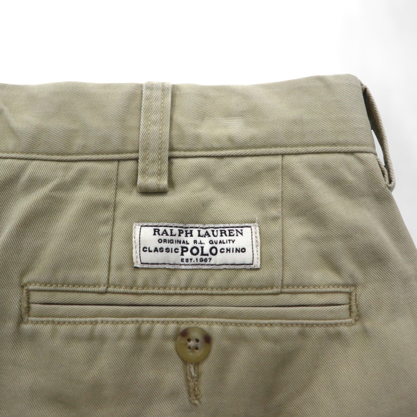 Polo Ralph Lauren ポロチノ チノパンツ ワークパンツ L ベージュ ダブルカフス