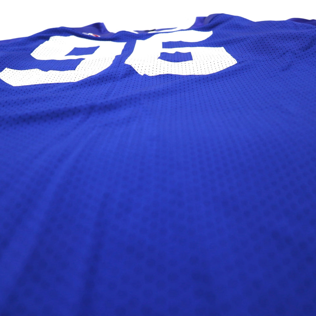RUSSELL ATHLETIC USA製 90年代 ゲームシャツ 2XL ビッグサイズ ブルー ナイロン ナンバリング