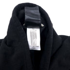 THE NORTH FACE Half Zip Fleece Jacket L Black Polyester One Point Logo Embroidery