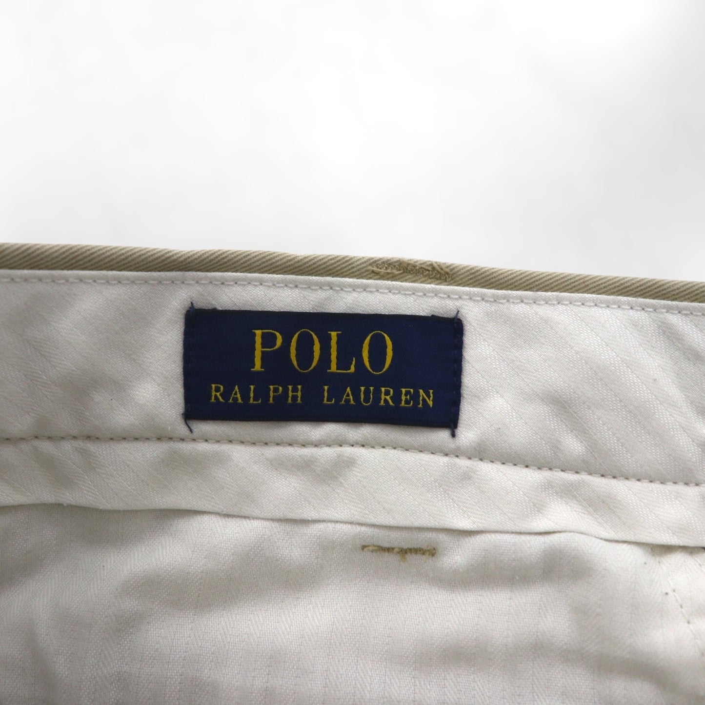 Polo Ralph Lauren ポロチノ チノパンツ ワークパンツ L ベージュ ダブルカフス