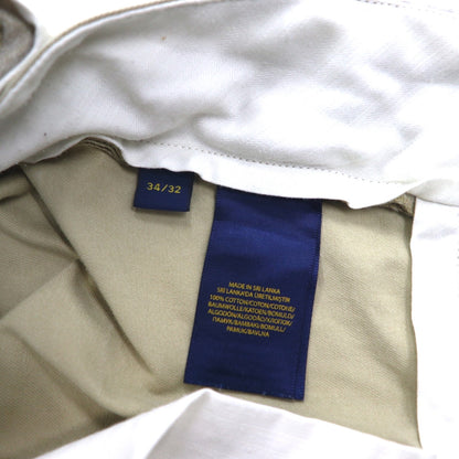 Polo Ralph Lauren ポロチノ チノパンツ ワークパンツ L ベージュ ダブルカフス
