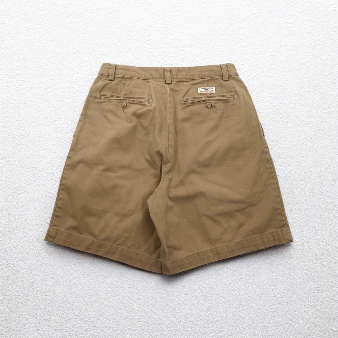 Polo by Ralph Lauren 90年代 ポロチノ 2タック ショートパンツ ハーフパンツ M ベージュ コットン TYLER SHORT